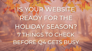 holiday website checklist for Christian entrepreneurs
